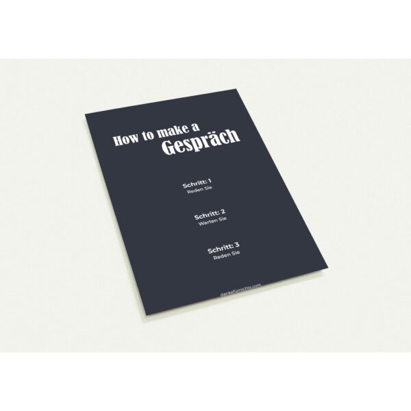 How To Make A Gespräch - Postkarten 10er Pack