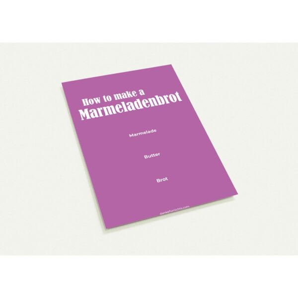 How To Make A Marmeladenbrot - Postkarten 10er Pack