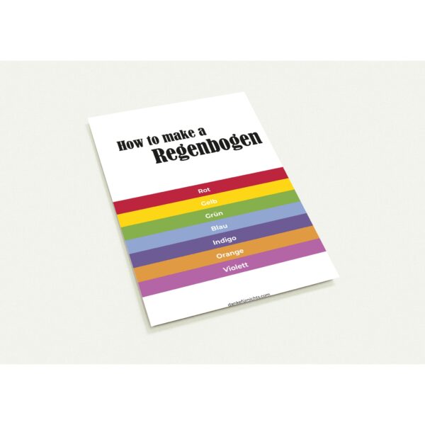 How To Make A Regenbogen - Postkarten 10er Pack