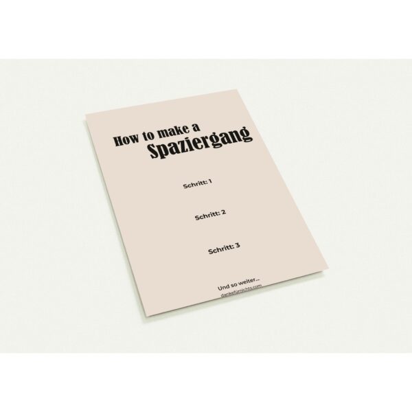 How To Make A Spaziergang - Postkarten 10er Pack