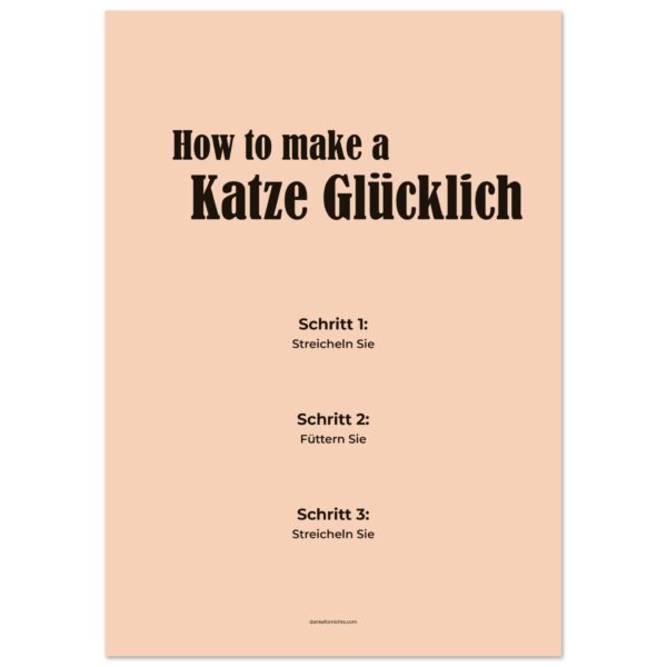 How to make a Katze Glücklich A2