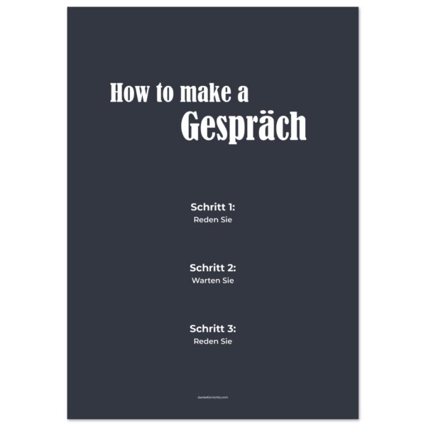 How to make a Gespräch A2