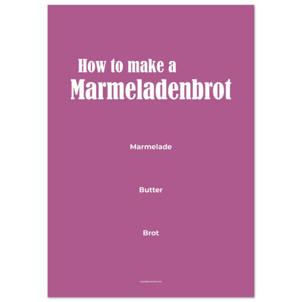 How to make a Marmeladenbrot A2