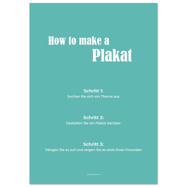 How to make a Plakat A2