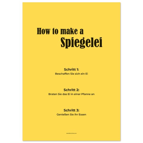 How to make a Spiegelei A2